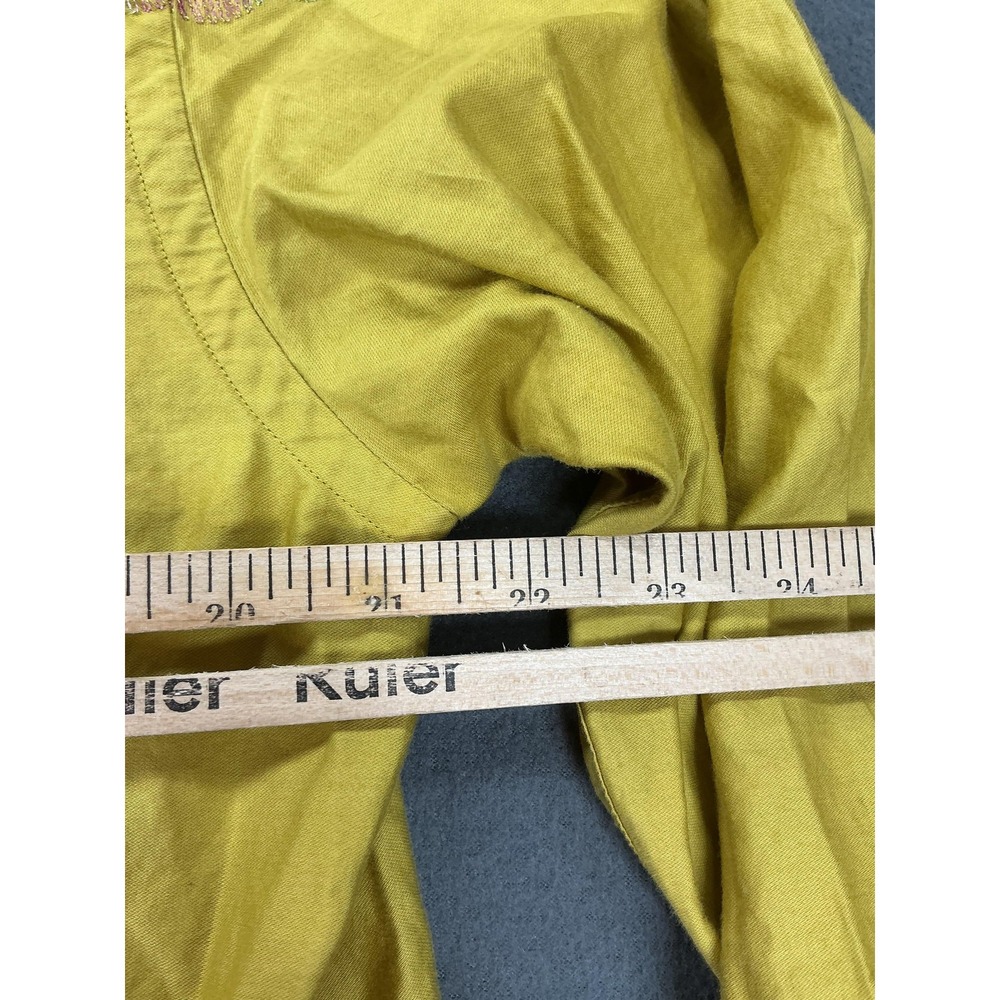 Robert Graham Shirt Mens M Yellow Floral Embroidered Button Up Long Sleeve‎ - Picture 8 of 10